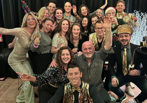 Foto consultancyteam tijdens personeelsfeest